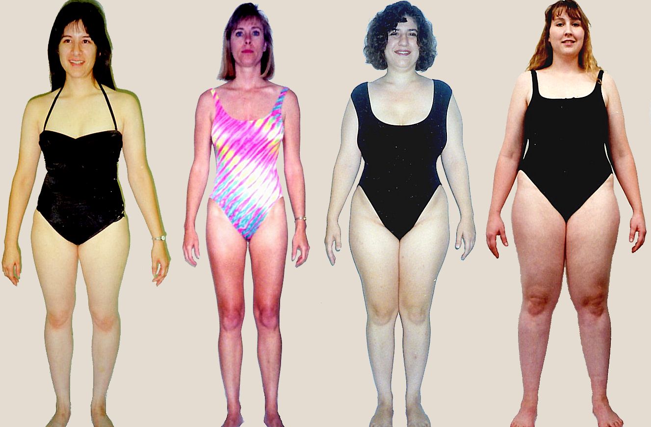 Pictures of female Intestinal body type