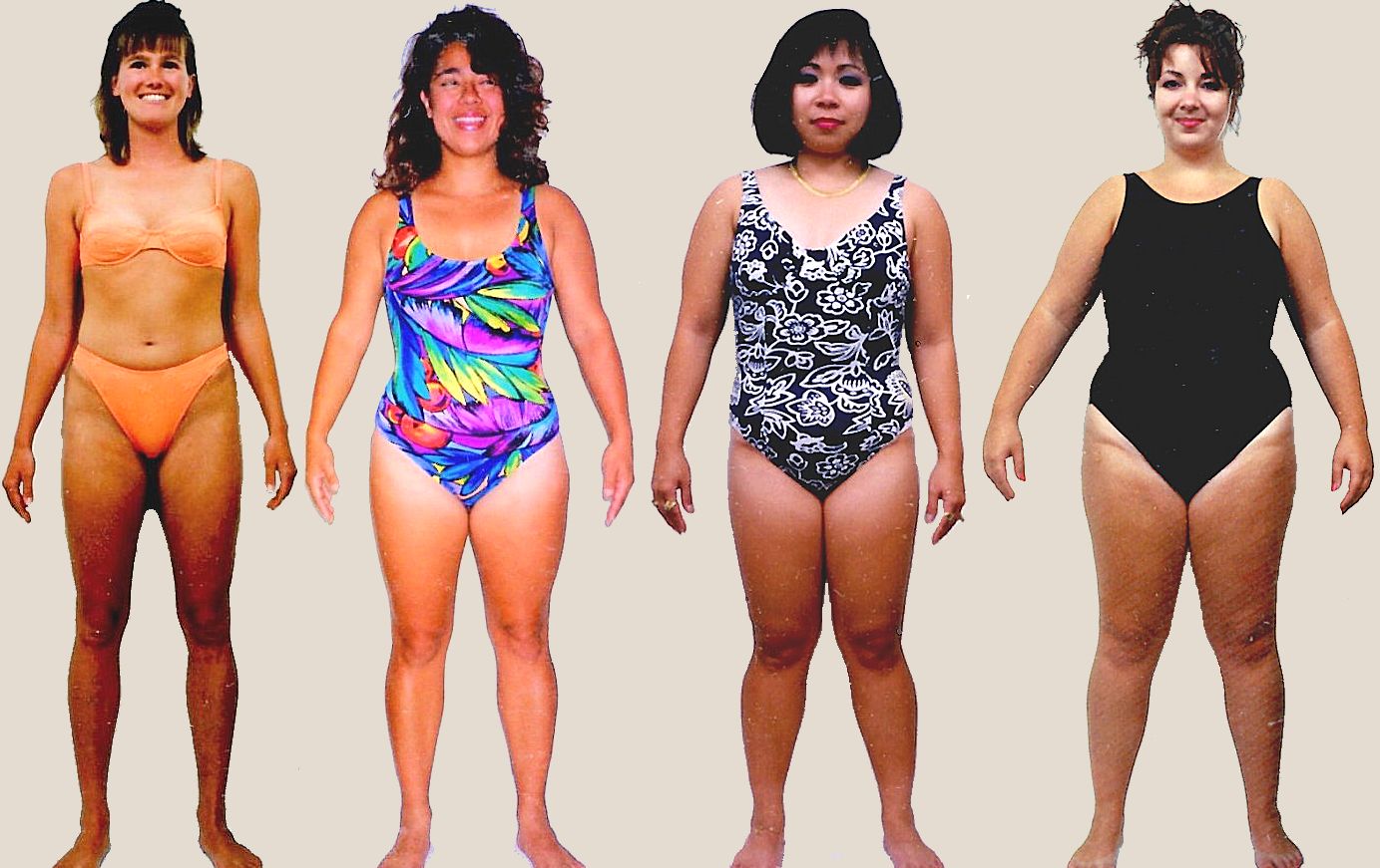 Pictures of female Skin body type